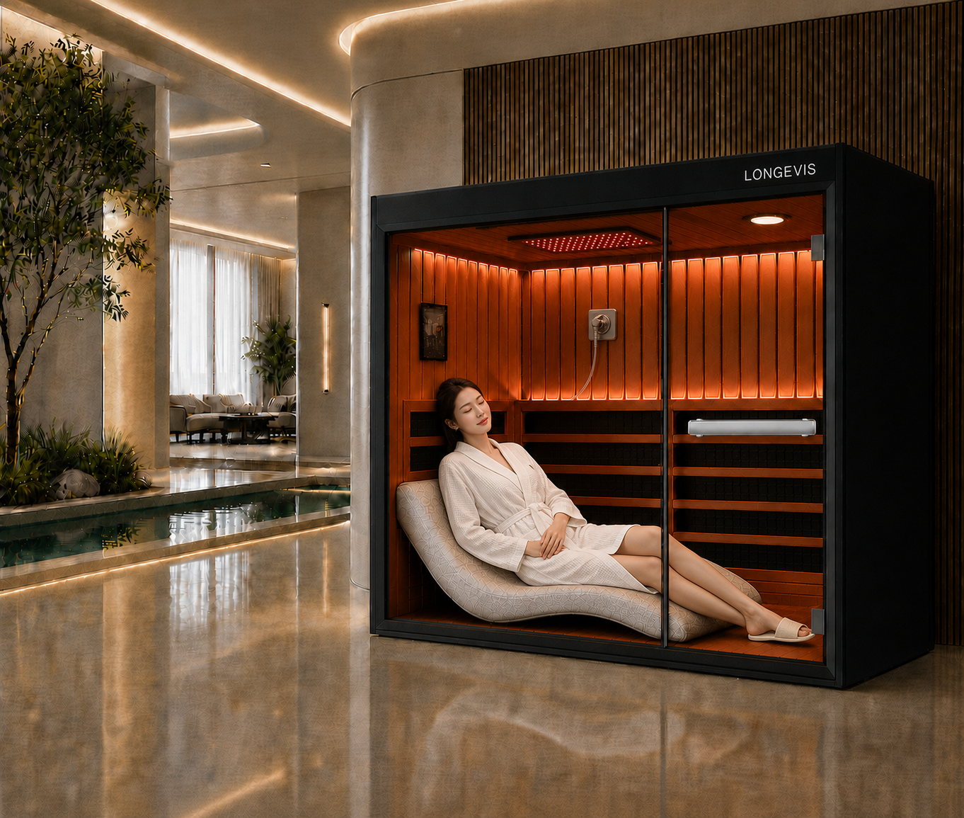 تجربة الكابينة الجديدة — sauna-ox